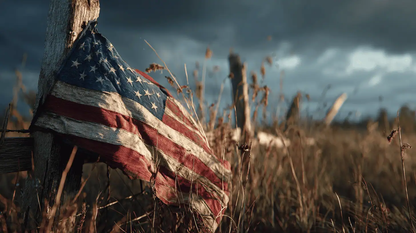 Weathered USA Flag